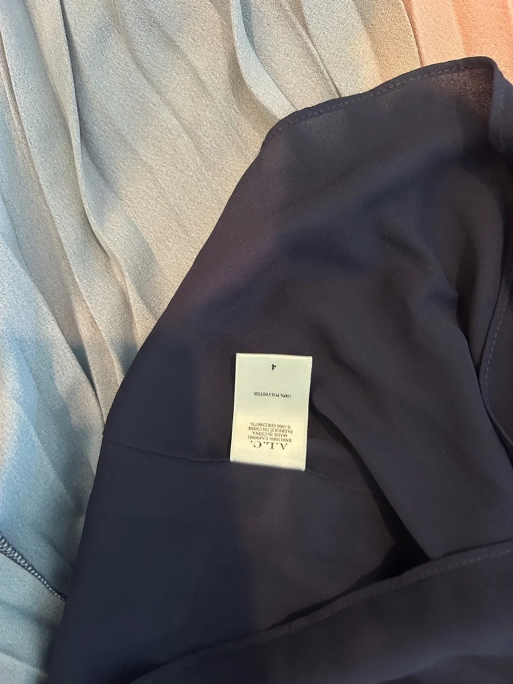 ALC Renzo II Satin Pleated Dress 
Size 4 - Picture 8 of 11